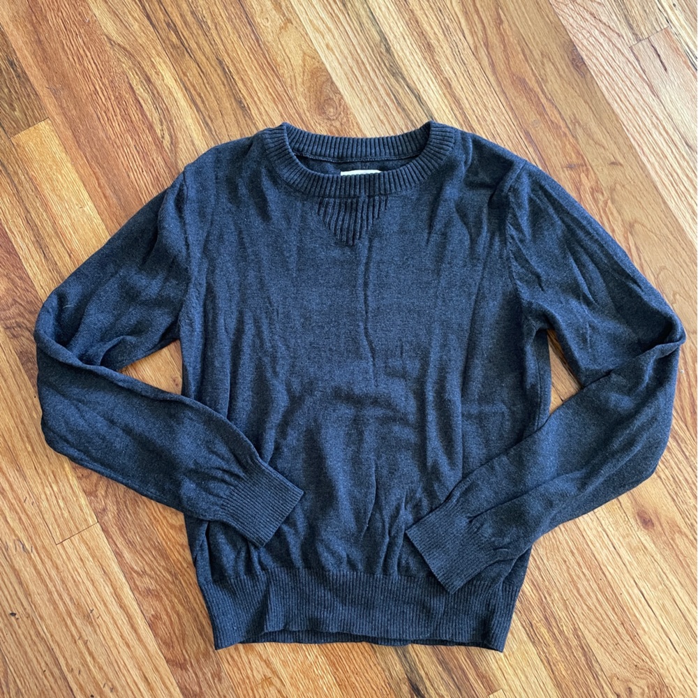 Pact Grey Cotton Sweater